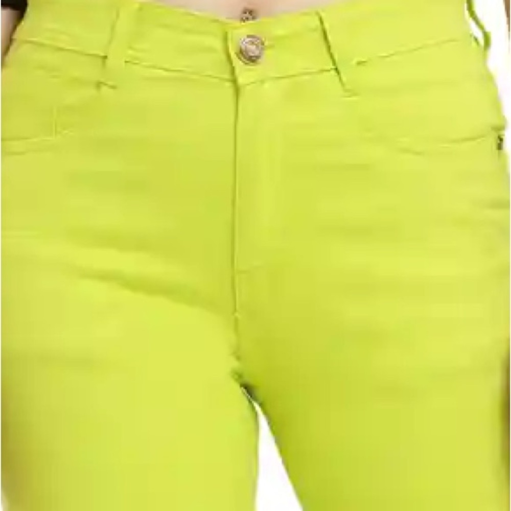 Zara Neon Green/Yellow Jean Pants - Picture 3 of 11